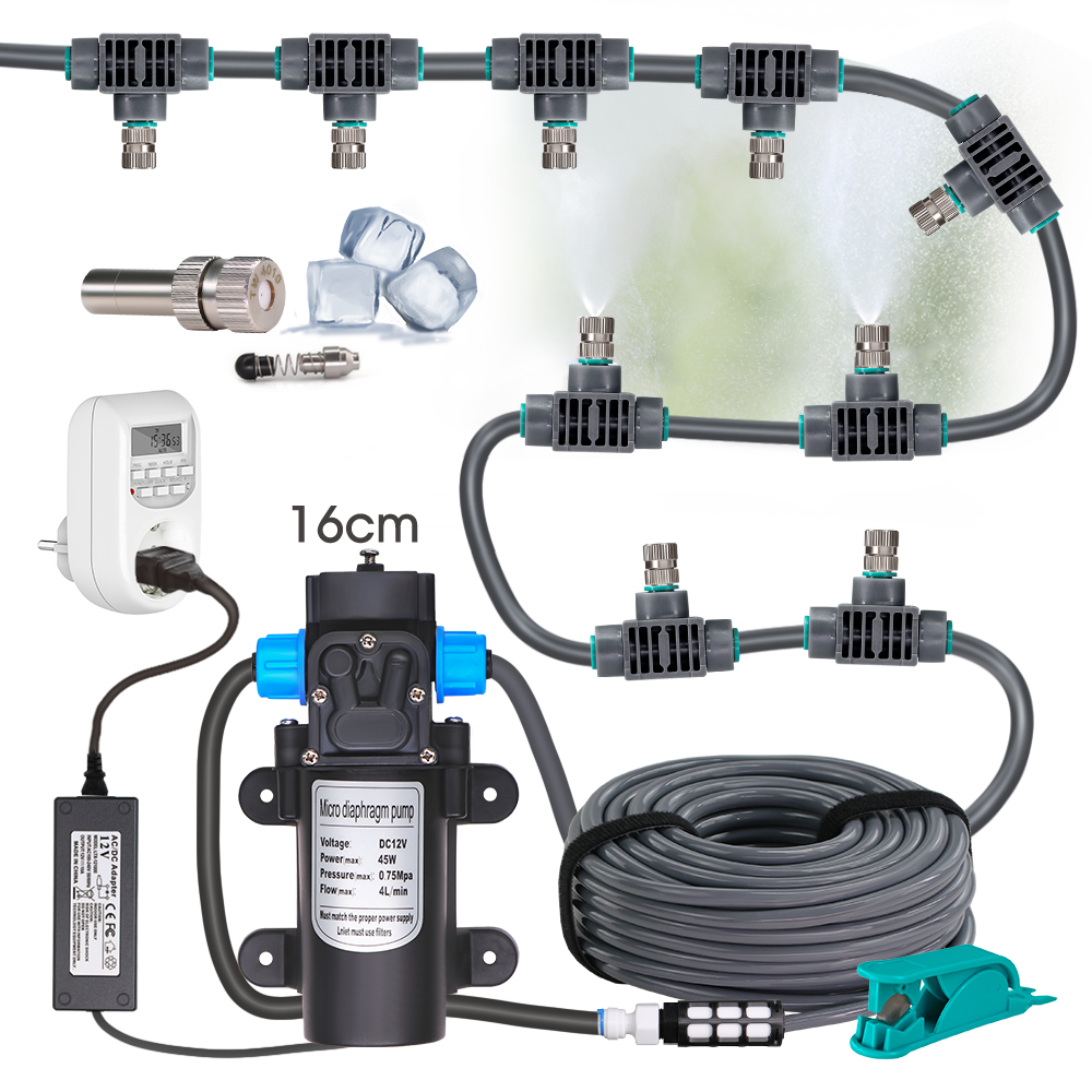 Self Watering Insert - ปั๊มน้ำ110-240V 45W แบบฝังพื้นเองในสวนเรือนกระจกชุดชลประทานขนาดเล็กระบบรดน้ำหัวฉีดสเปรย์0.15มม. แบบรวดเร็ว