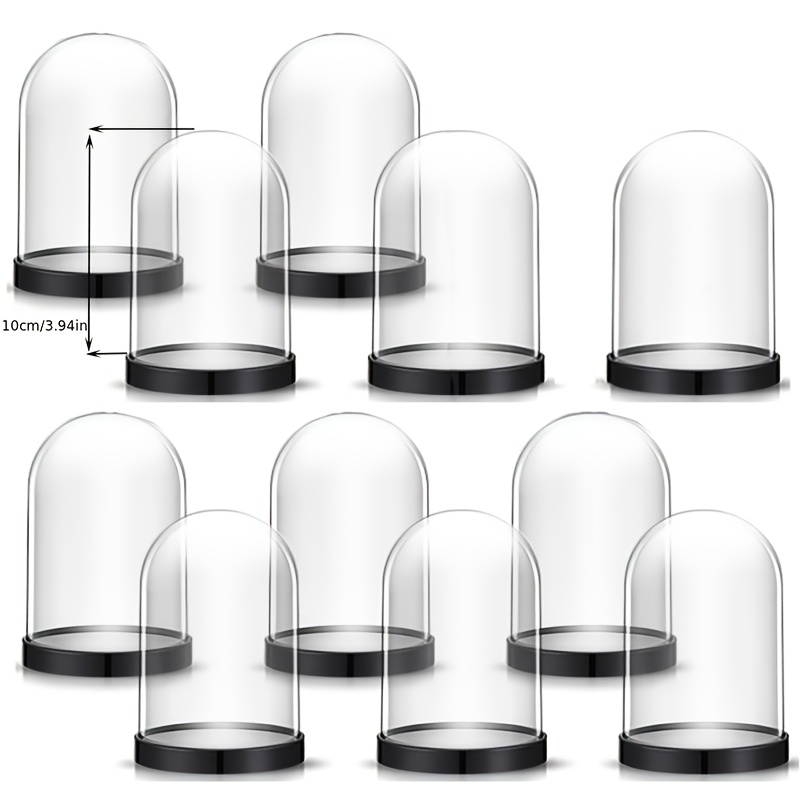 Plastic Dome Clear - กล่องใส่ลูกบอลประดับคริสต์มาสพลาสติกใส กล่องตกแต่งดอกไม้แห้ง กล่องโดมพลาสติกใสพร้อมฐาน