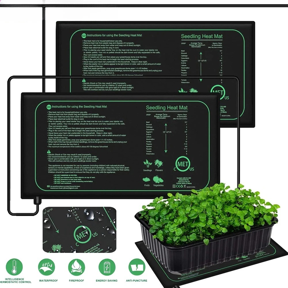Rooting Gel Clone - แผ่นทำความร้อนสำหรับต้นกล้าขนาด 10/25/50 ซม. สำหรับปลูกพืชในร่ม ป้องกันน้ำ ใช้เพาะเมล็ด