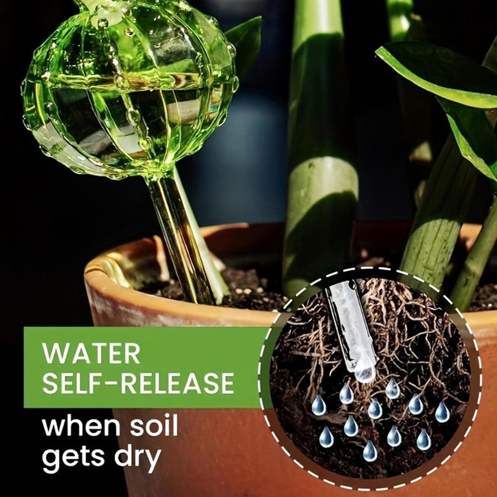 Self Watering Insert - เสาให้น้ำต้นไม้แบบปล่อยน้ำช้า 3 ชิ้น สำหรับดูแลต้นไม้ในช่วงวันหยุด ใช้กับกระถางต้นไม้ ให้น้ำเองได้