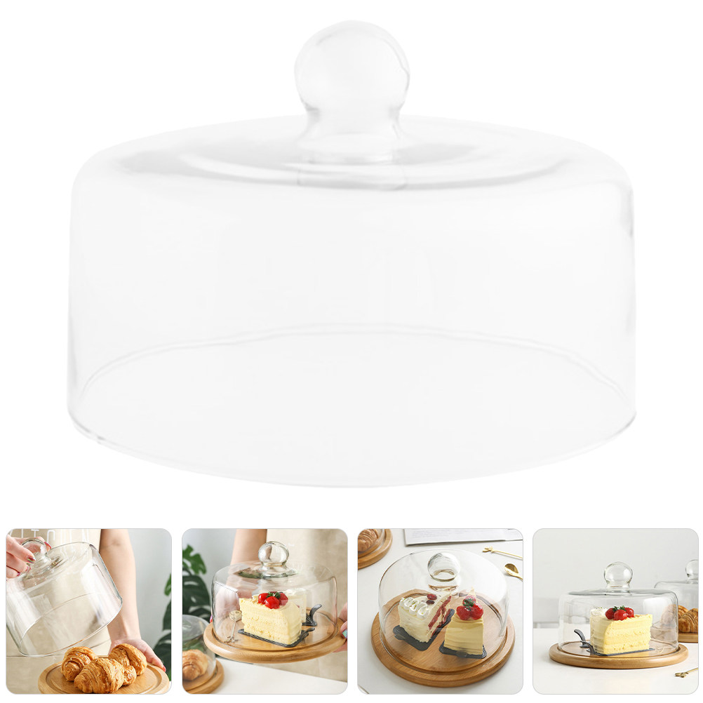 Plastic Dome Clear - ฝาครอบอาหารแก้วใสขนาด 18 ซม. สำหรับเค้ก พาย ขนมอบ