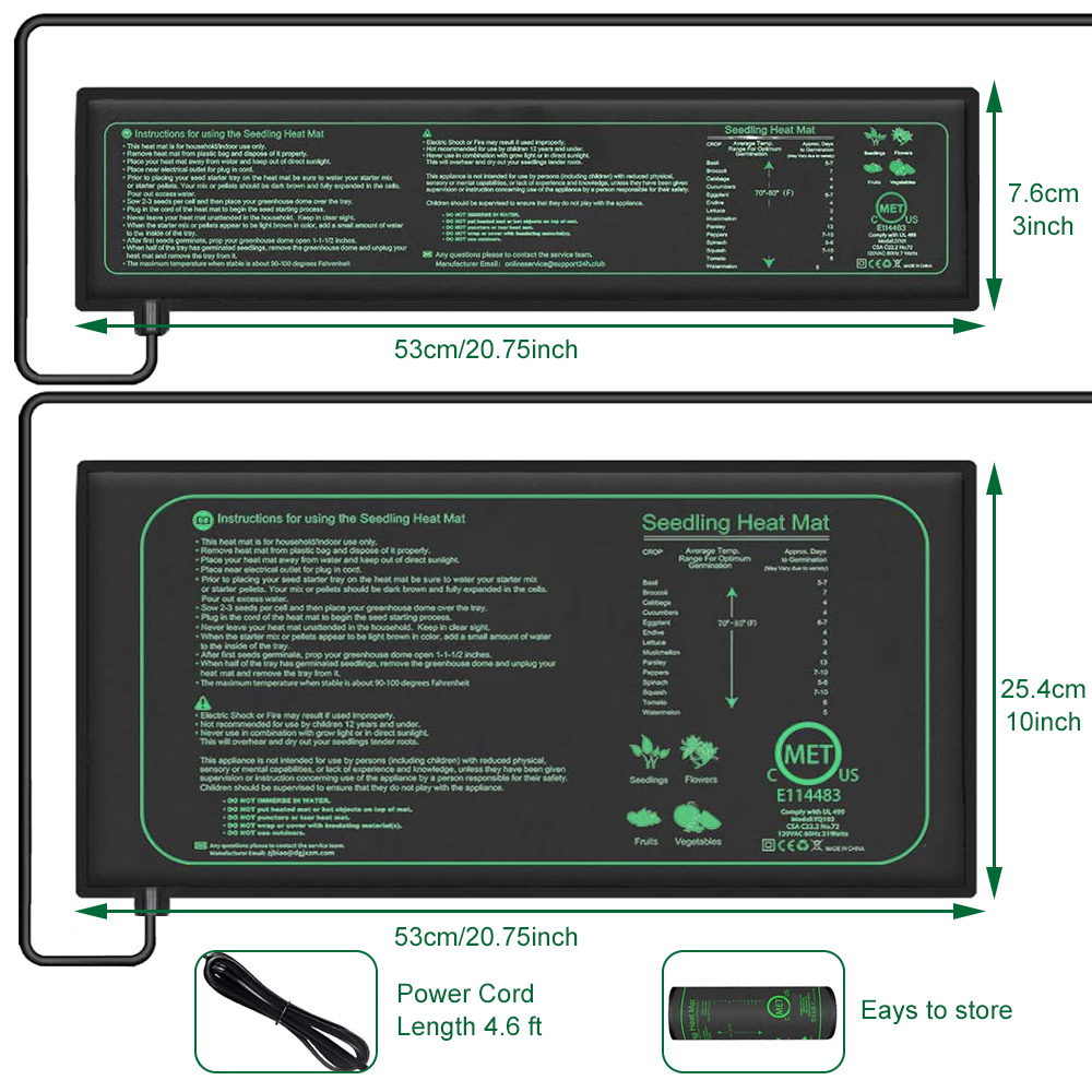 แผ่นทำความร้อนสำหรับต้นกล้าขนา - Rooting Gel Clone บทวิจารณ์และราคา