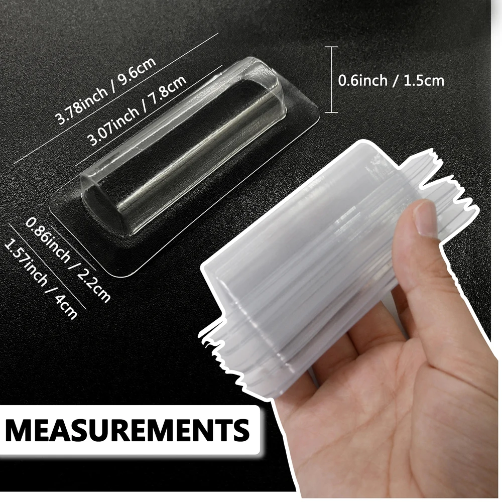 50/100pcs เงินผู้ถือบัตรสติกเก - Plastic Dome Clear บทวิจารณ์และราคา