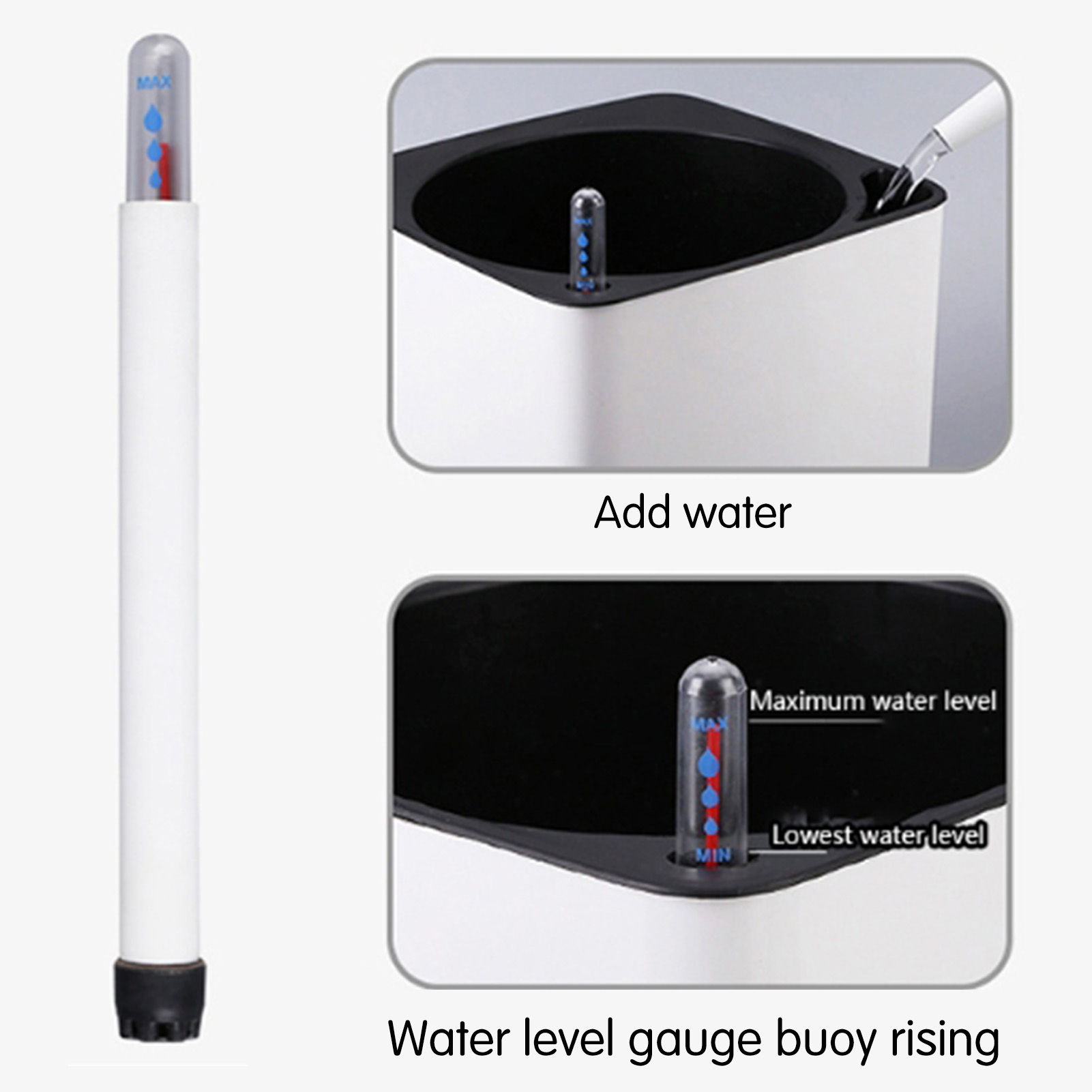 3 ขนาดขี้เกียจกระถางดอกไม้พืชส - Self Watering Insert บทวิจารณ์และราคา