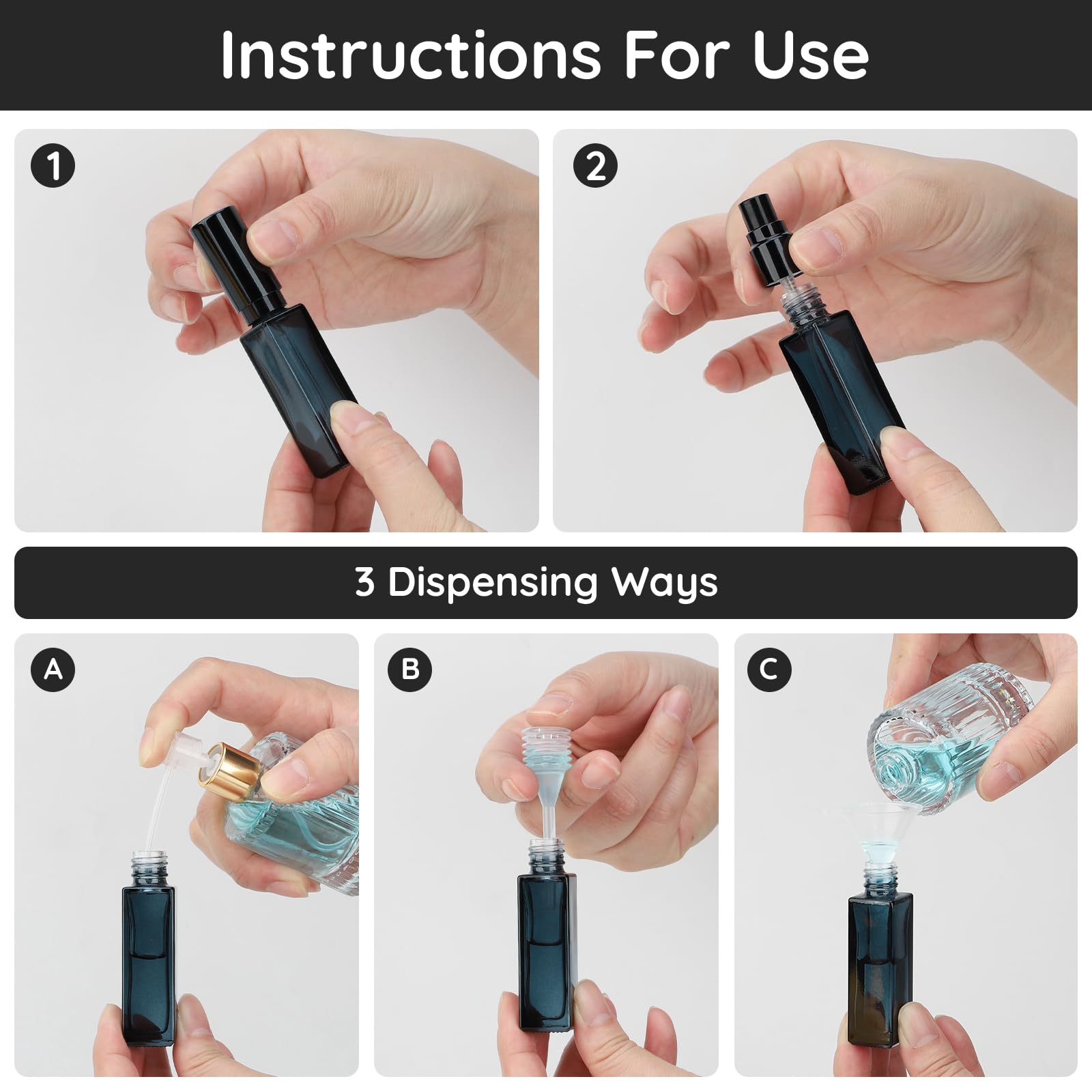 ขวดน้ำหอมแบบพ่น 10 ชิ้น ขวดเปล - Misting Bottle Fine บทวิจารณ์และราคา