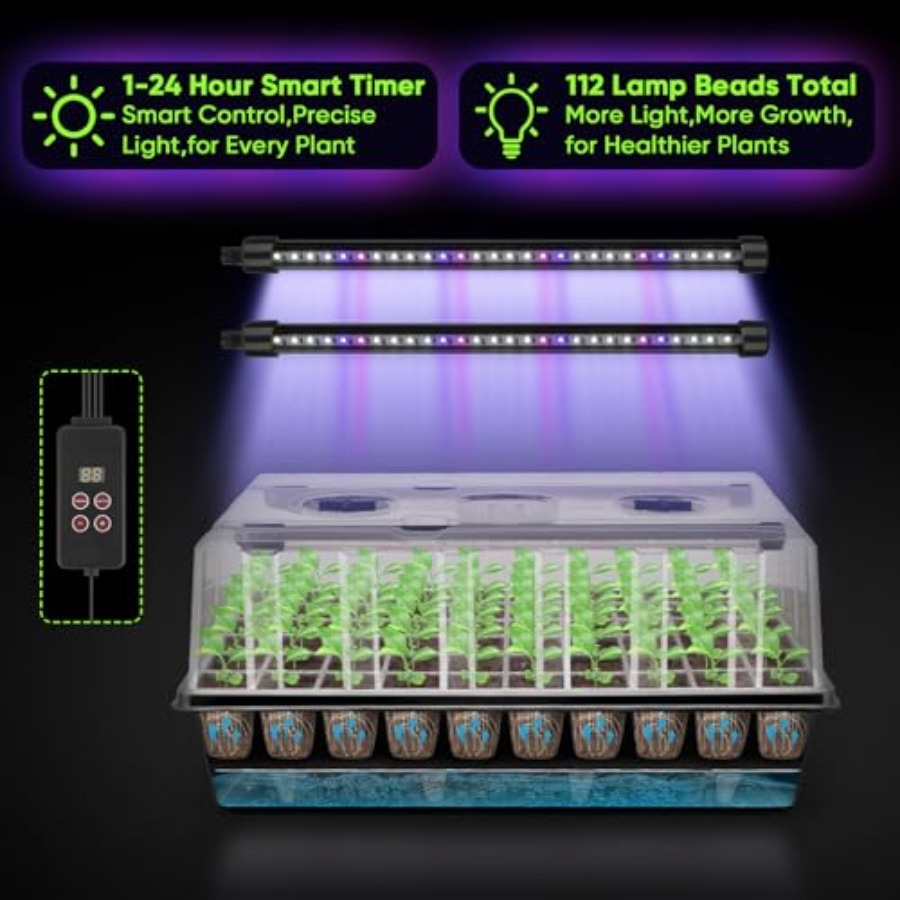 ถาดเพาะเมล็ดแบบรดน้ำเองได้ 120 - Humidity Dome Kit บทวิจารณ์และราคา