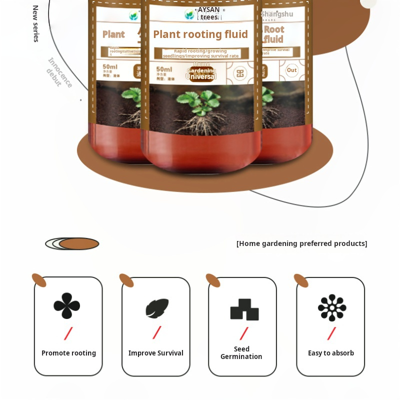 สารเร่งรากใหม่ 50 มล. สารเร่งก - Root Stimulator Liquid บทวิจารณ์และราคา