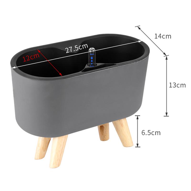 โรงงานในร่มที่มีตัวบ่งชี้ไม้ขา - Self Watering Insert บทวิจารณ์และราคา