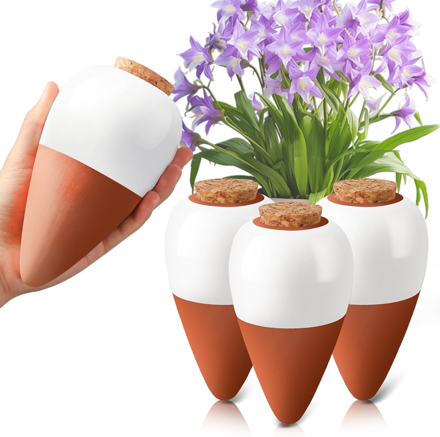 แท่งรดน้ำต้นไม้แบบดินเผา, ลูกบ - Self Watering Insert บทวิจารณ์และราคา