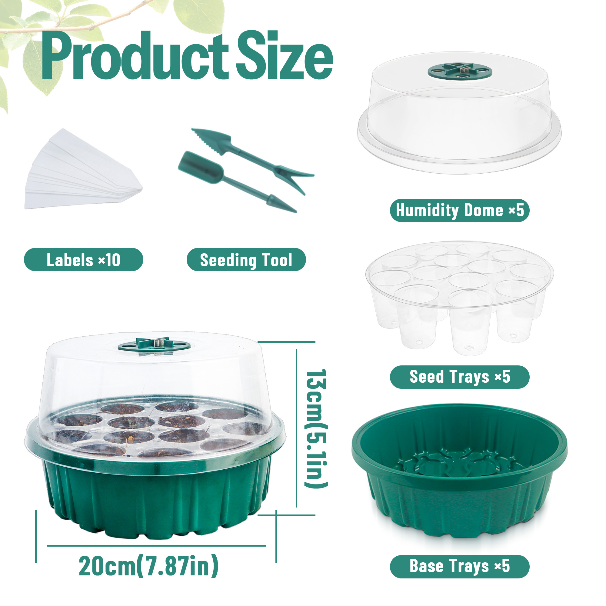 ชุดเริ่มต้นเพาะเมล็ด 5 ชุด พร้ - Humidity Dome Kit บทวิจารณ์และราคา