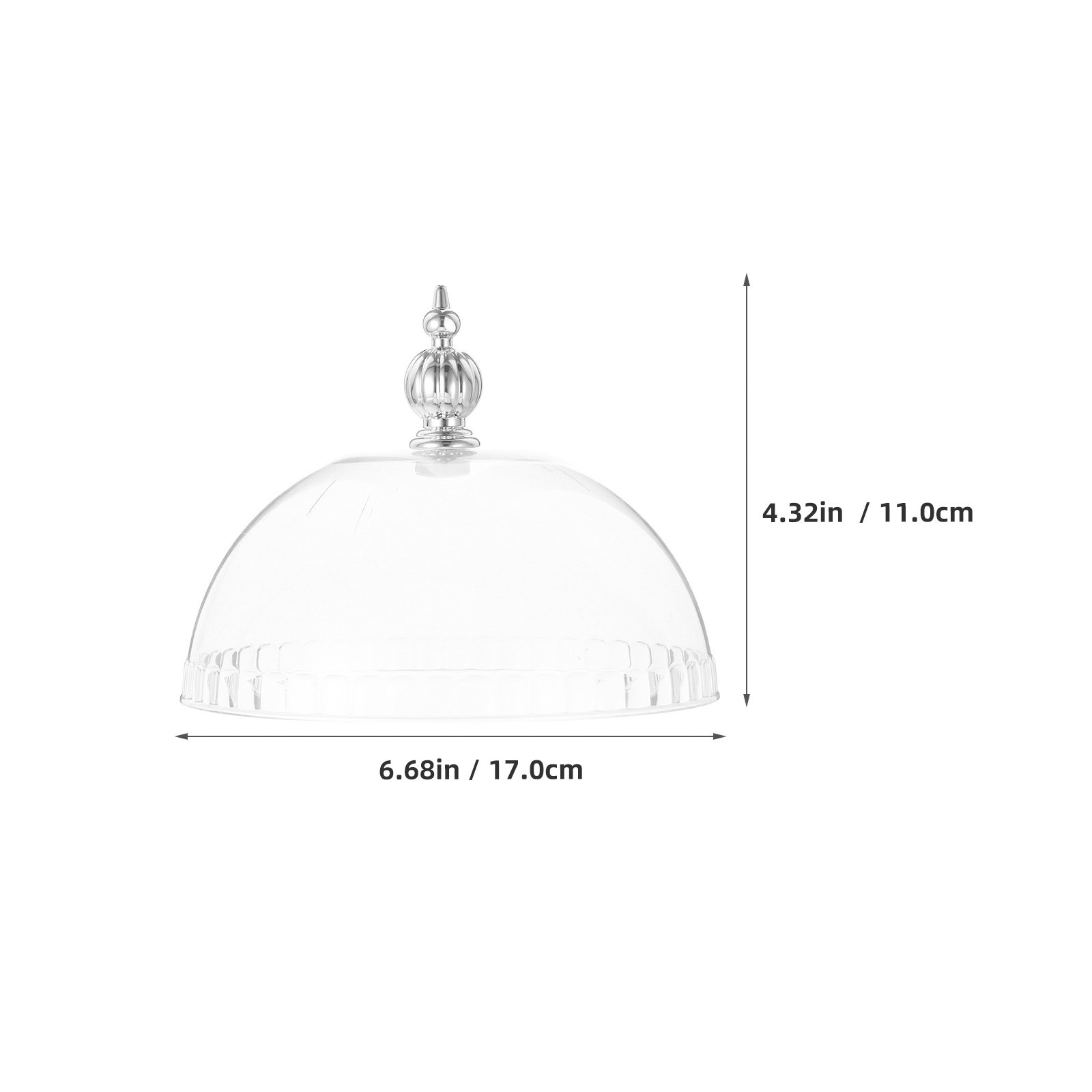 ฝาครอบเค้กพลาสติกใส ขนาด 6.8 น - Plastic Dome Clear บทวิจารณ์และราคา