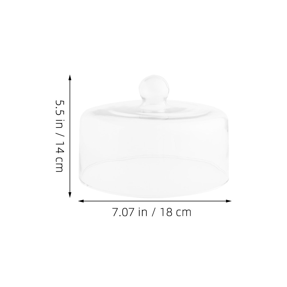 ฝาครอบอาหารแก้วใสขนาด 18 ซม. ส - Plastic Dome Clear บทวิจารณ์และราคา