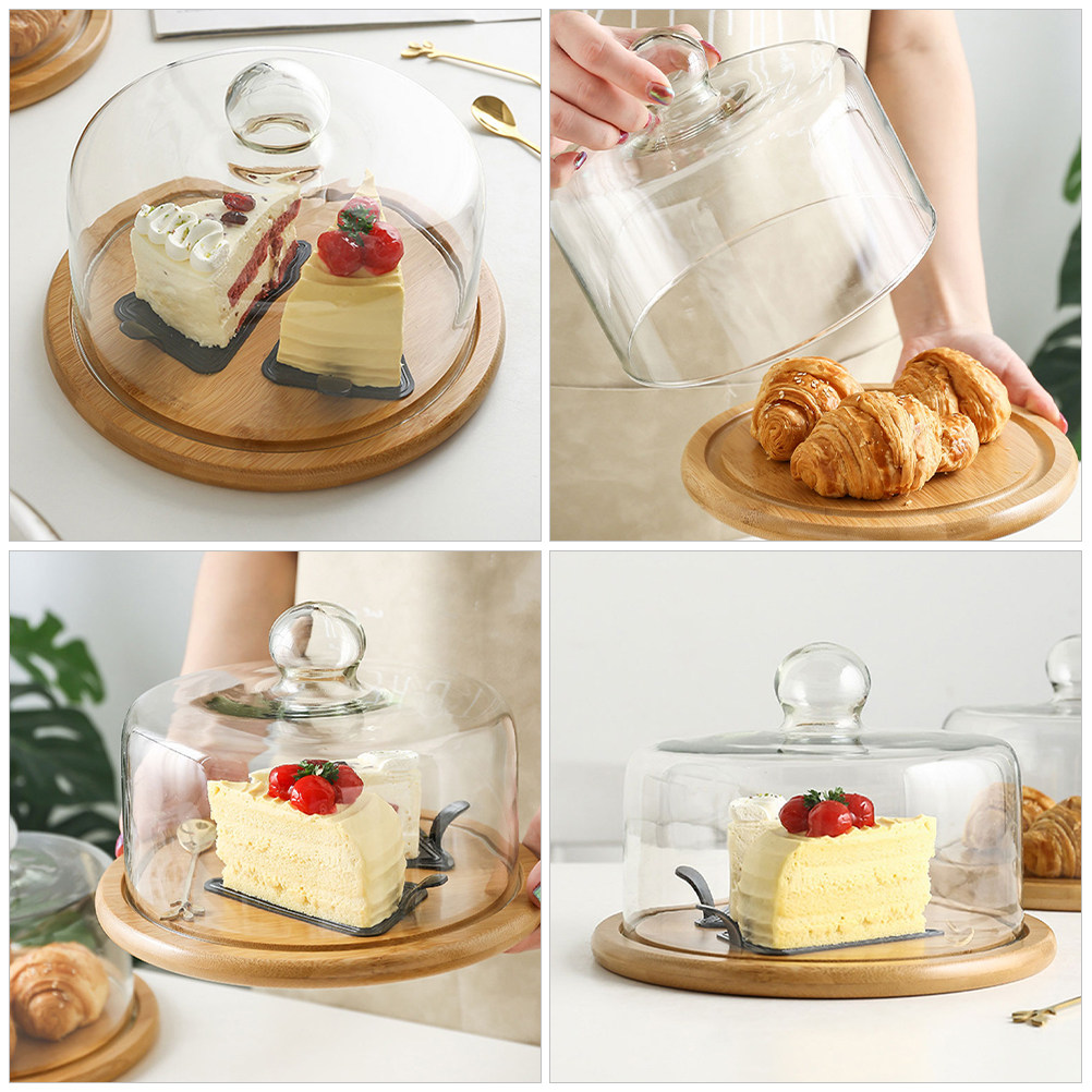 ฝาครอบอาหารแก้วใสขนาด 18 ซม. ส - Plastic Dome Clear บทวิจารณ์และราคา